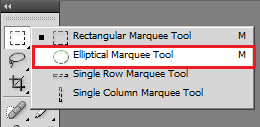 Elliptical Marquee tool Elliptical Marquee tool
