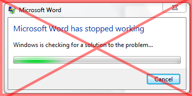 Microsoft Word Error Microsoft Word Error
