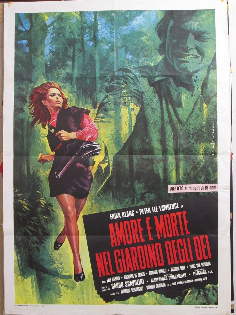 Poster 2f Amore E Morte Nel Giardino Degli Dei Scavolini Blanc Thriller S83055 Ebay 